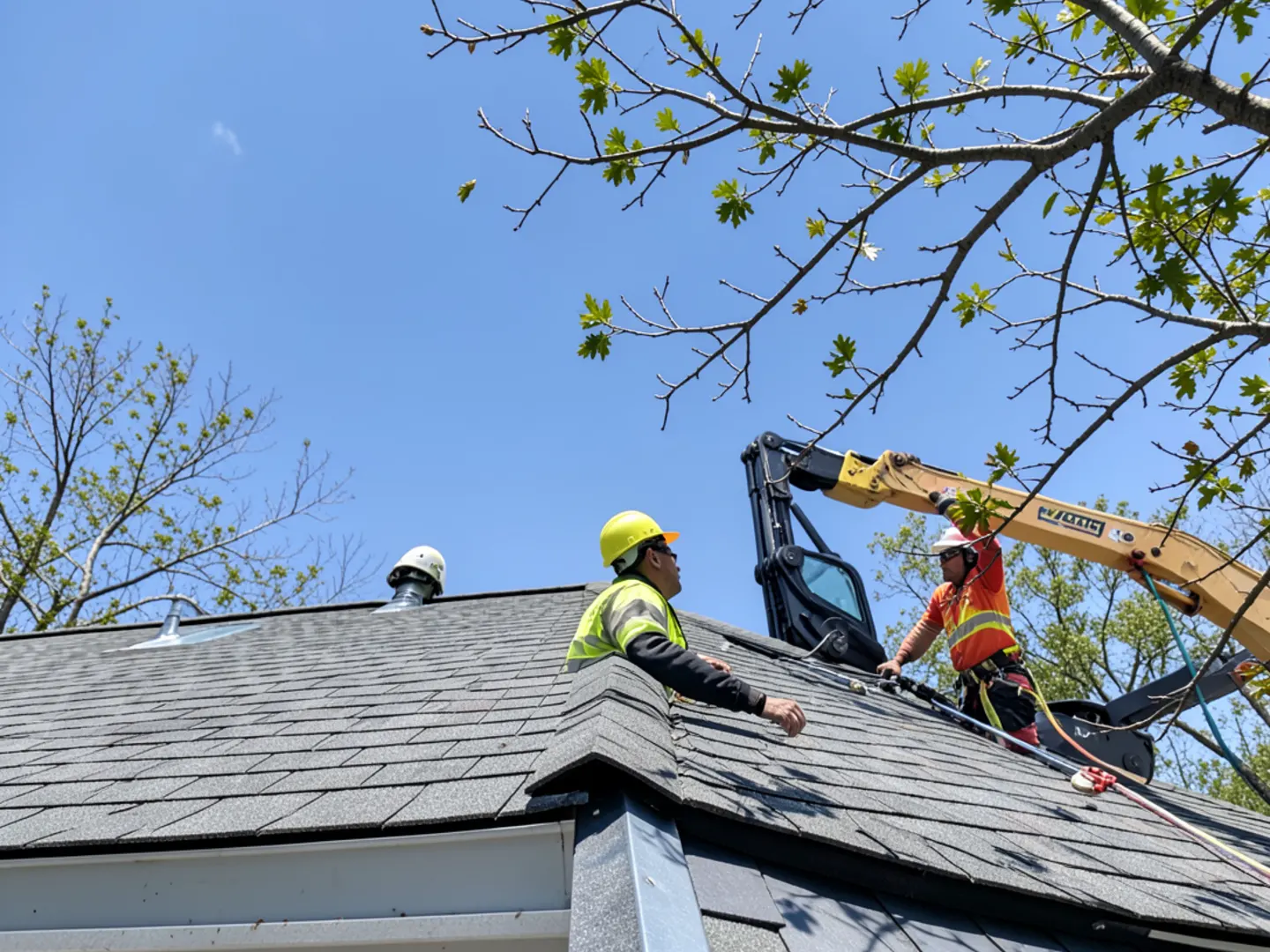 Healthy pruned Southern oak canopy allowing sunlight and airflow through branches